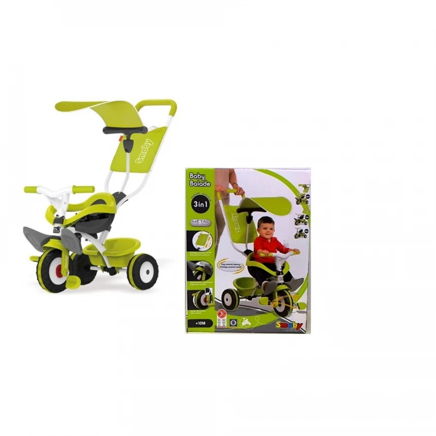 SMOBY Triciclo Baby Balade Verde 3 SMOBY Triciclo Baby Balade Verde