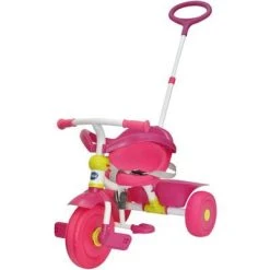 Jouet Club Triciclo Comfort Evolutivo Rosa Con Timone