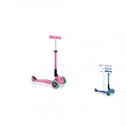 IMPORT Monopattino Globber 3 Ruote Rosa Pieghevole