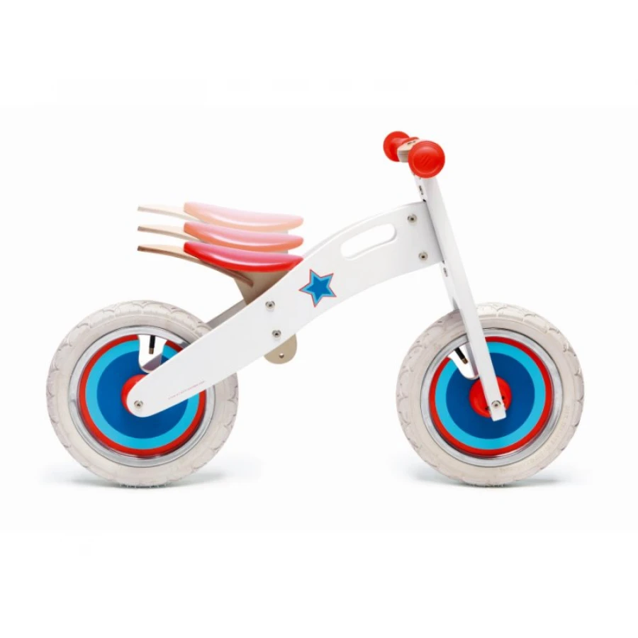 IMPORT Bici Pedagogica Senza Pedali Bianca Con Stelle 4 IMPORT Bici Pedagogica Senza Pedali Bianca Con Stelle - immagine 2