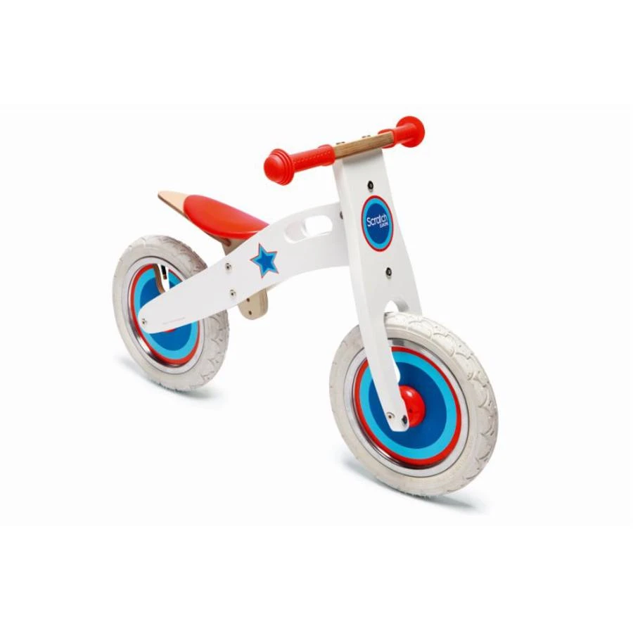 IMPORT Bici Pedagogica Senza Pedali Bianca Con Stelle 3 IMPORT Bici Pedagogica Senza Pedali Bianca Con Stelle