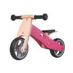 IMPORT Bici In Legno Senza Pedali- Rosa