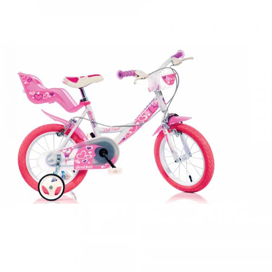 Bicicletta Girl 14" Little Heart Dino Bikes 3 Bicicletta Girl 14" Little Heart Dino Bikes