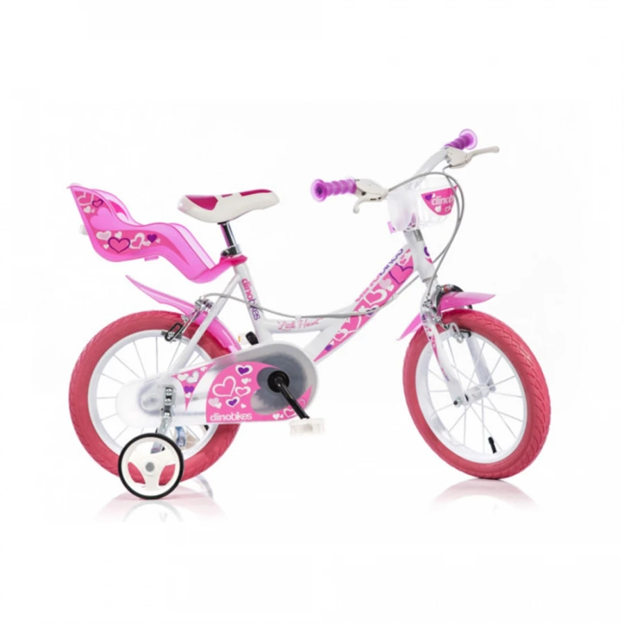 Bicicletta 14" Little Heart Girl Dino Bikes 144RN-05LH 3 Bicicletta 14" Little Heart Girl Dino Bikes 144RN-05LH