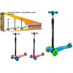IMPORT Monopattino 3 Ruote Manubrio Regolabile