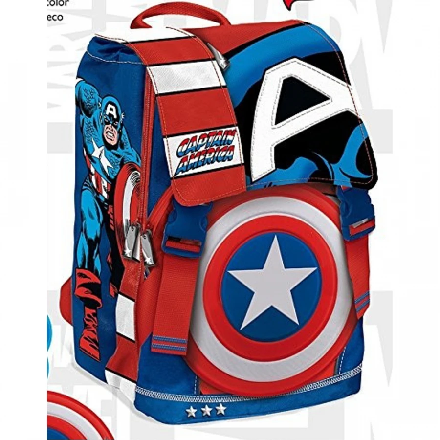 IMPORT Zaino Capitan America Scuola 3 IMPORT Zaino Capitan America Scuola