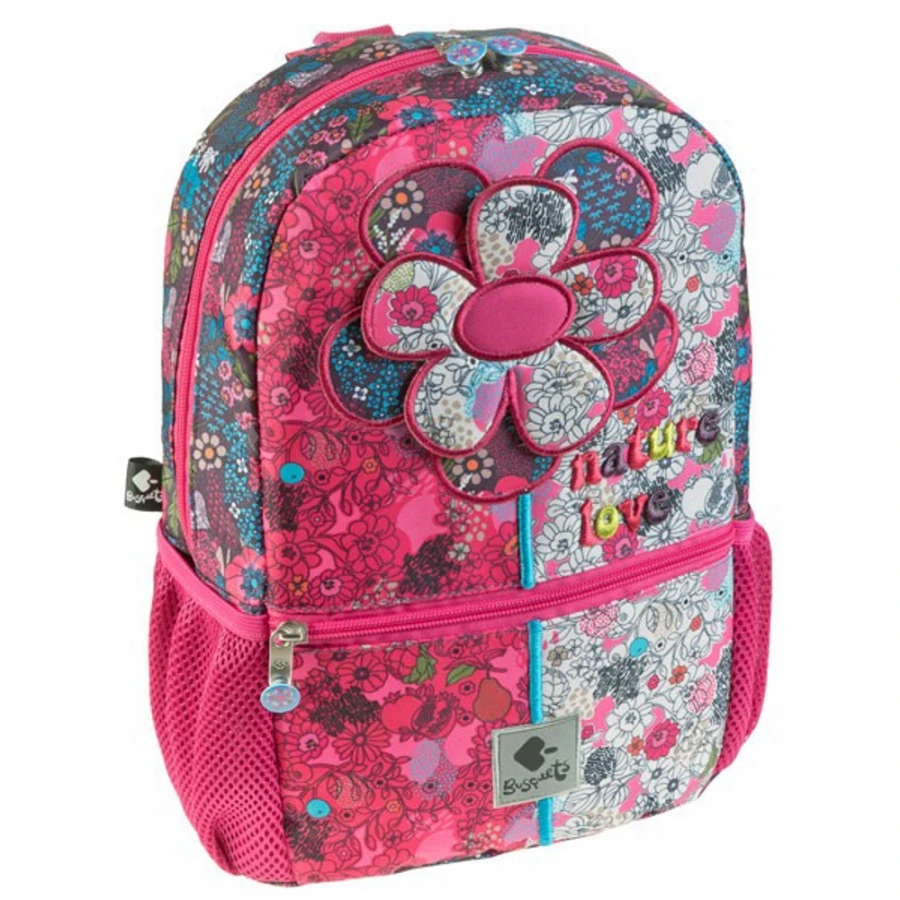 IMPORT Zainetto Asilo Rosa Con Fiori 3 IMPORT Zainetto Asilo Rosa Con Fiori
