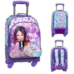 IMPORT Zaino Trolley 3 Tasche Violetta Disney