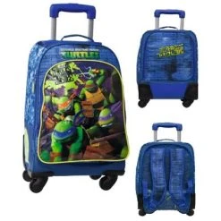 IMPORT Zaino Trolley 3 Tasche Tartarughe Ninja