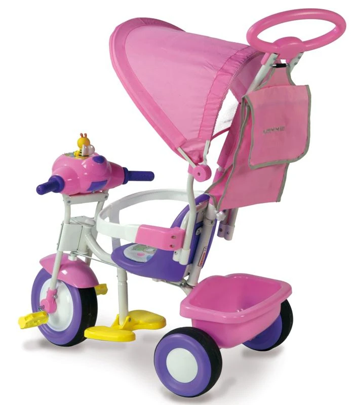 IMPORT Triciclo Baby Plus Rosa 1497-RS Biemme 3 IMPORT Triciclo Baby Plus Rosa 1497-RS Biemme