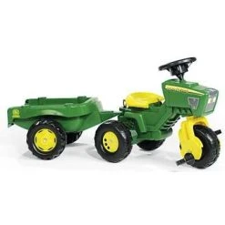 Triciclo Trattore RollyTrac John Deere Con Rimorchio Rolly Toys